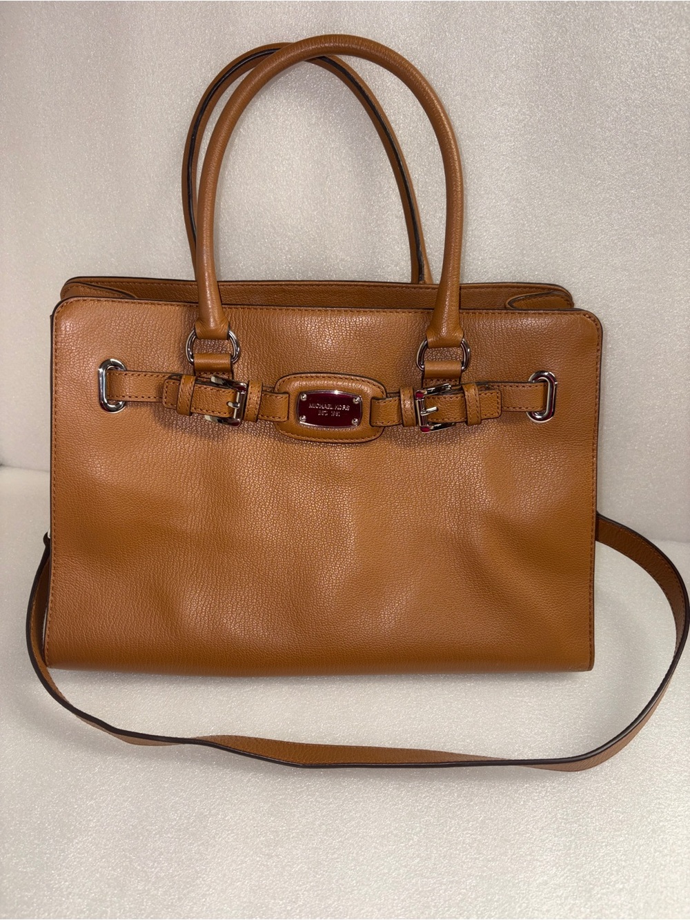 Michael Kors Cognac Leather Tote Shoulder Bag